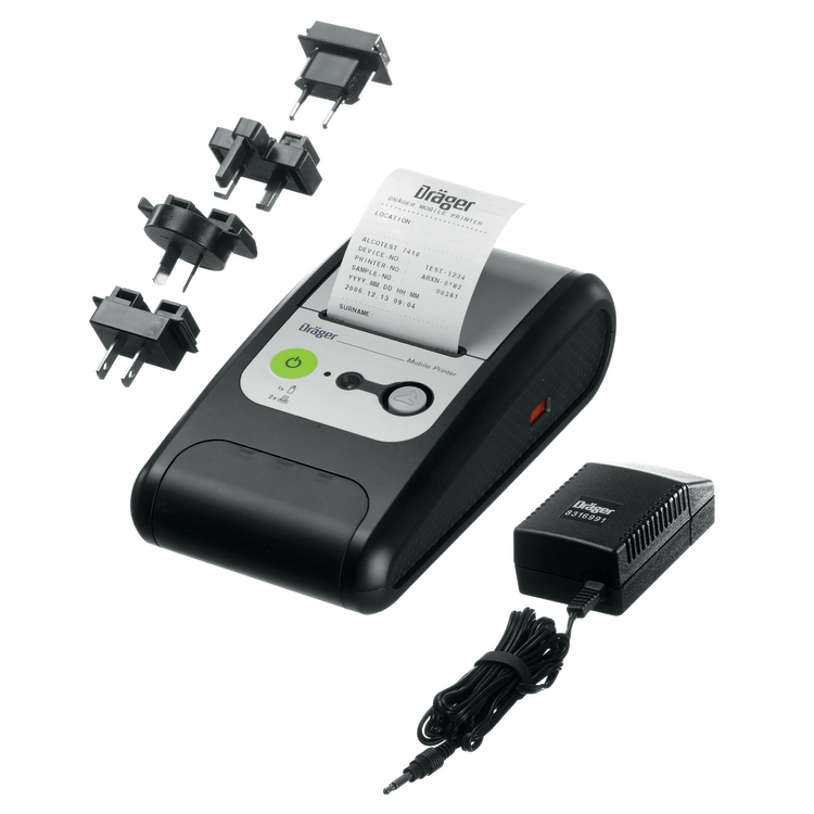 Dräger Mobile Printer Set, kabelloser Drucker für Alcotest® 6820, 7510 und DrugTest 5000